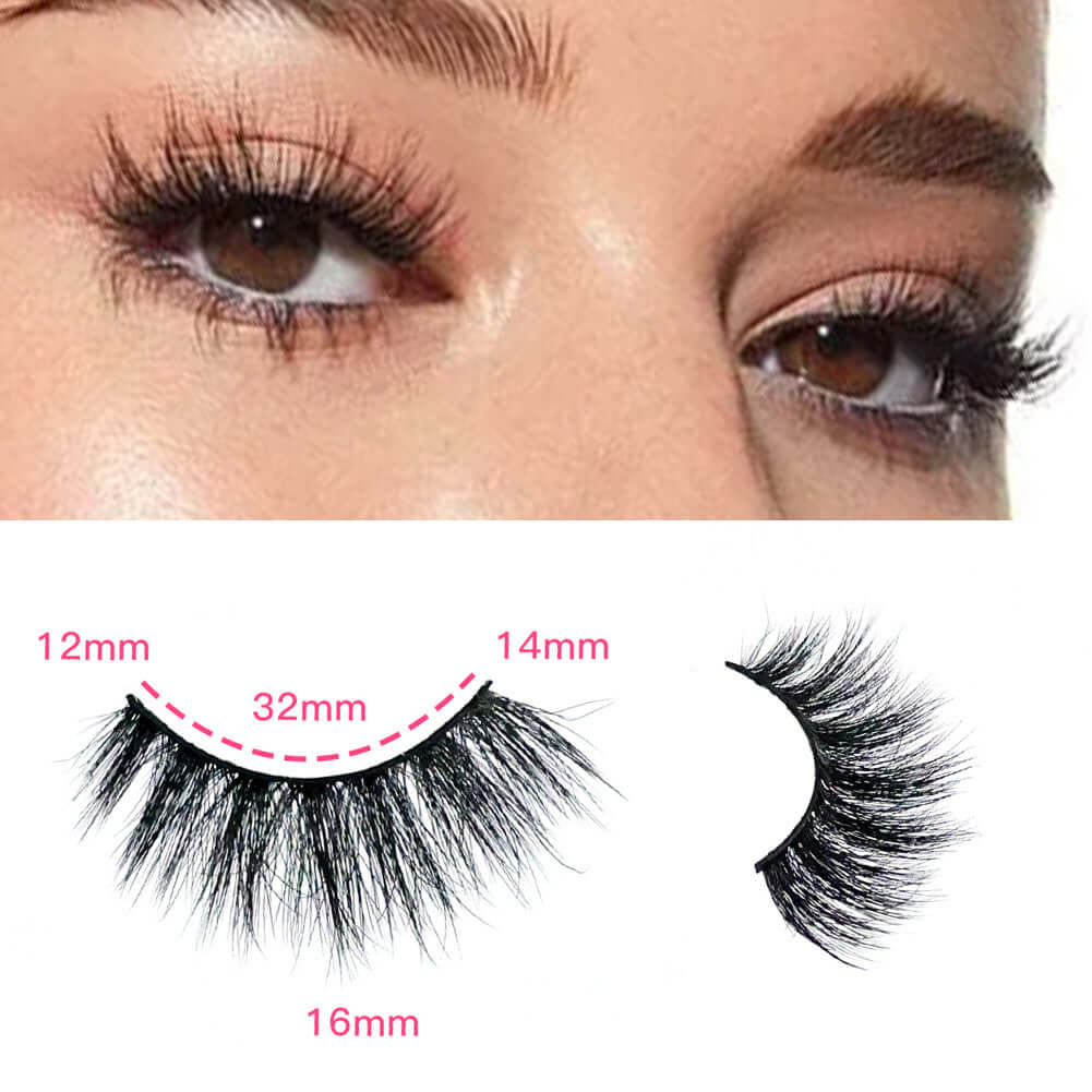3D False Eyelashes — Realistic, Multi-layered, Soft & Comfortable