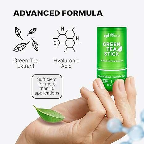 Green Tea Mask Stick – Pore Cleaner & Blackhead Prevention | Moisturizing Clay Deep Cleanse (2 Pack