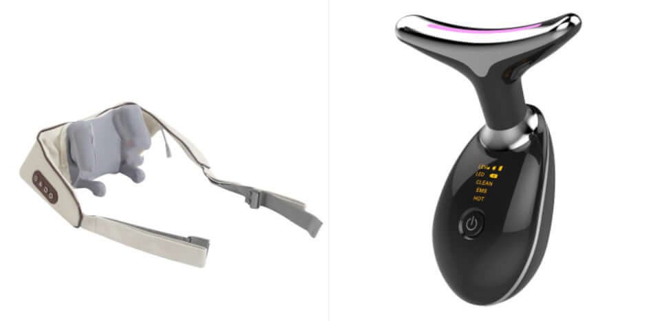 Electric Neck Massager: Kneading, Hot Compress, & Dredge Therapy Tool