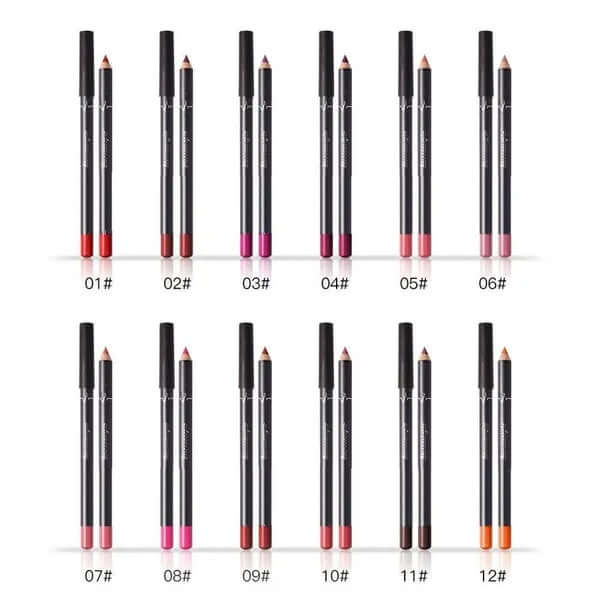 2Pcs Waterproof Matte Lip Liner Pencil Set | Long-Lasting Lipstick Lip Pen for Women