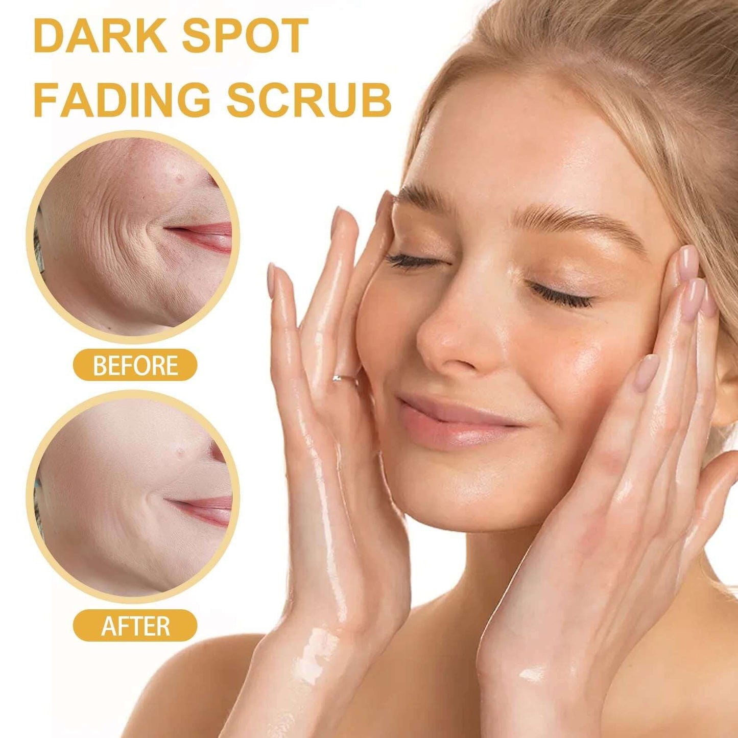 Dark Spot Fading Scrub – Turmeric, Avocado & Jojoba Deep Cleansing Exfoliator