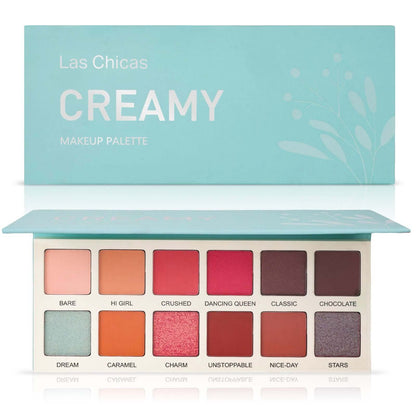 Las Chicas High Pigment 12-Color Eyeshadow Palette