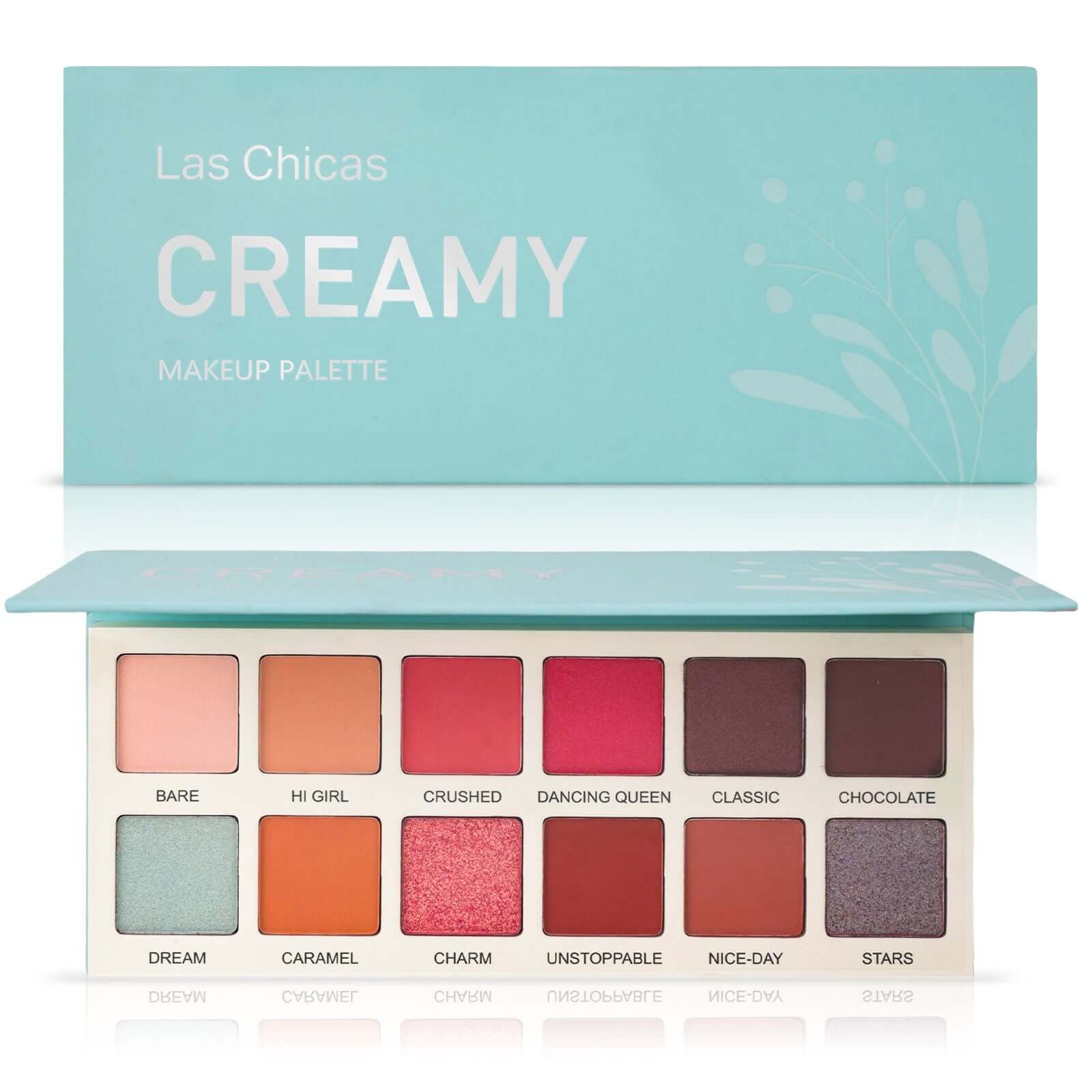 Las Chicas High Pigment 12-Color Eyeshadow Palette
