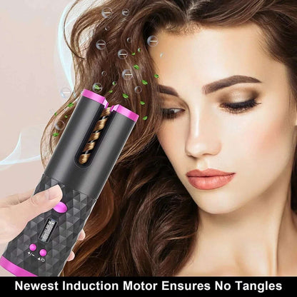 Portable Cordless Automatic Hair Curler