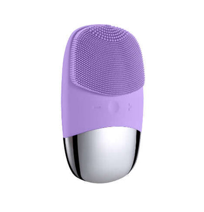 Mini Silicone Electric Face Cleansing Brush | Sonic Facial Cleanser & Skin Massager | Waterproof Portable Face Cleaning Tool