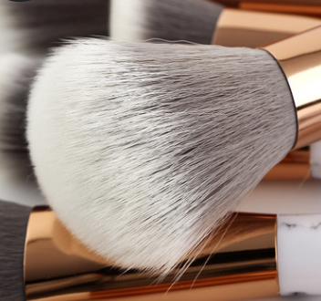 11 PCS set of Marble Makeup Brushes