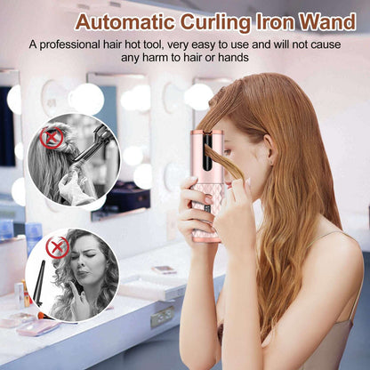 Portable Cordless Automatic Hair Curler