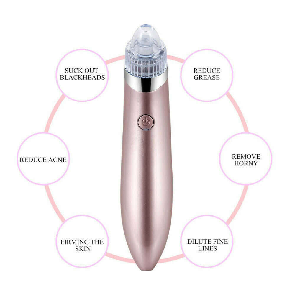 Electric Blackhead Vacuum: Pore Cleaner, Acne Remover & Diamond Dermabrasion Tool