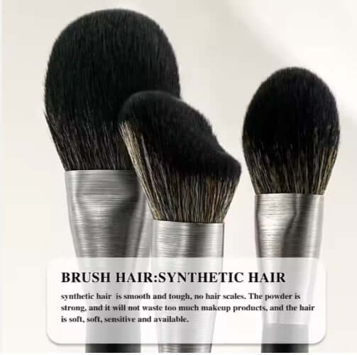 10pcs Premium Makeup Brush Set – Low MOQ, Fast Shipping, Custom Logo, Natural Wood Handle