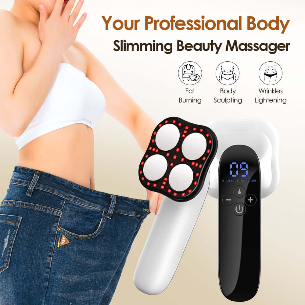 EMS Ultrasonic Fat Removal & Body Shaping Massager – Fat Burning, Cellulite Reduction & Weight Loss Instrument