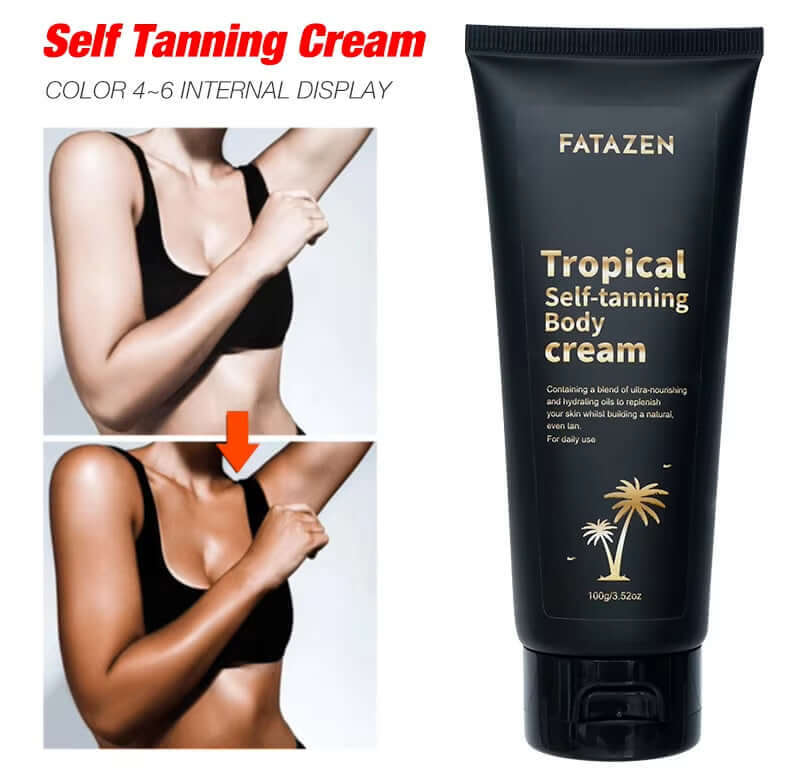 3-Hour Instant Dark Tanning Lotion Butter | Sunless Self Tanner & Body Care Cream
