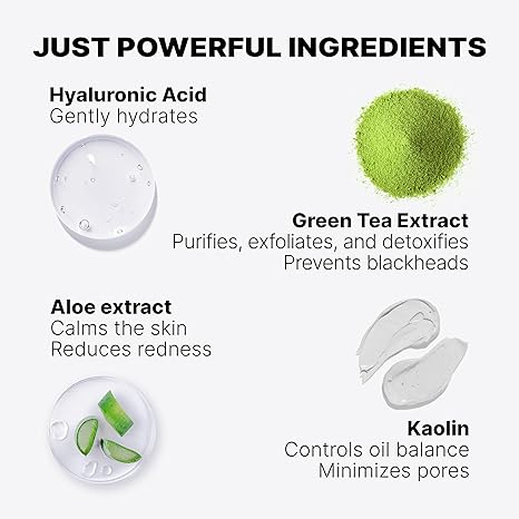 Green Tea Mask Stick - Pore Cleaner Green Stick - Prevents Blackheads - Moisturizing Clay Deep Cleanse - Facial Masks Women Skin Care - 2 Pack (Green Tea) - Holiday Gifts for Christmas