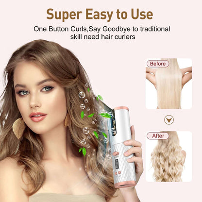 Portable Cordless Automatic Hair Curler