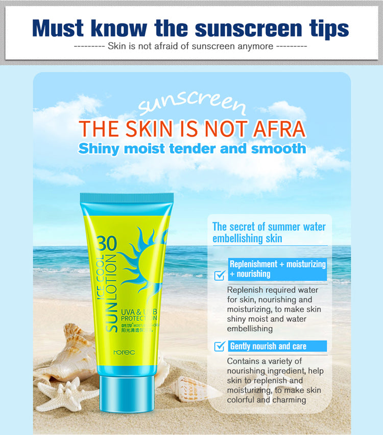 Sunscreen Facial Cream Sunscreen Clear Moisturizing Lotion