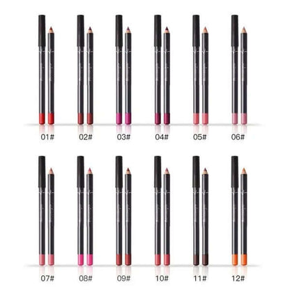 2Pcs Waterproof Matte Lip Liner Pencil Set | Long-Lasting Lipstick Lip Pen for Women