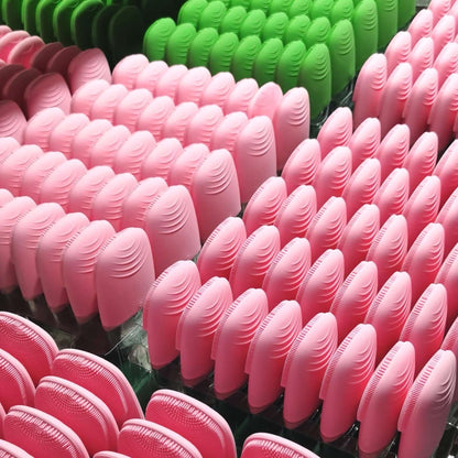 Mini Silicone Electric Face Cleansing Brush | Sonic Facial Cleanser & Skin Massager | Waterproof Portable Face Cleaning Tool