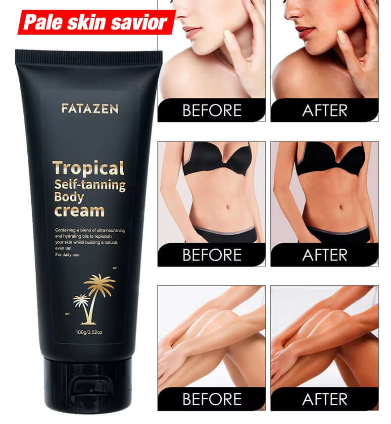 3-Hour Instant Dark Tanning Lotion Butter | Sunless Self Tanner & Body Care Cream