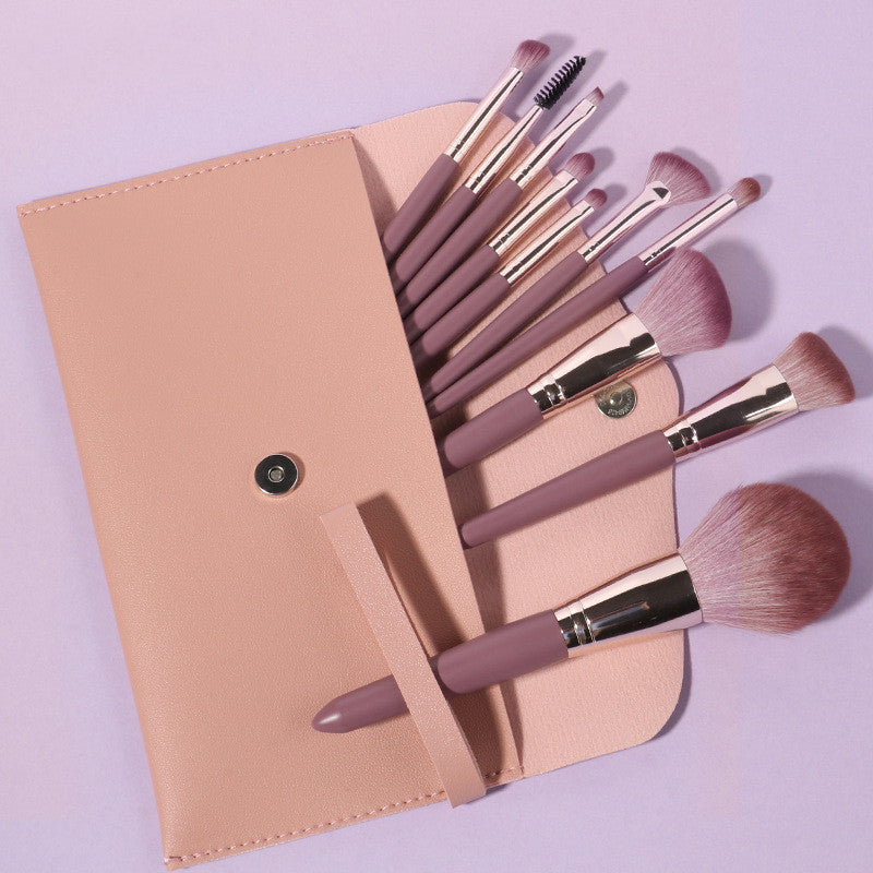 New 14 Piece Wooden Handle Makeup Brush Set