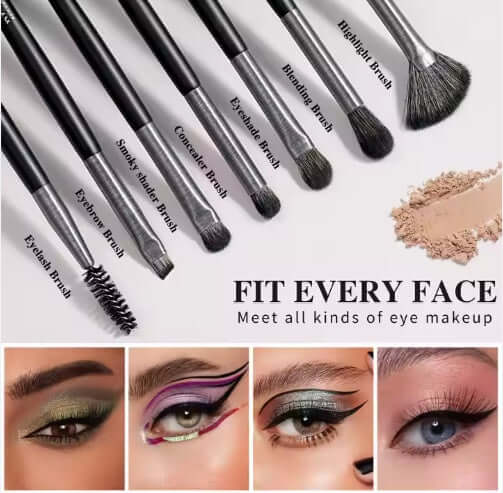 10pcs Premium Makeup Brush Set – Low MOQ, Fast Shipping, Custom Logo, Natural Wood Handle