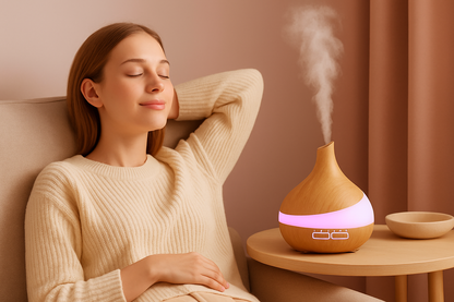 Essential Oil Diffuser with Remote – LED Aroma Humidifier for Bedroom, Spa, Exercise & Home