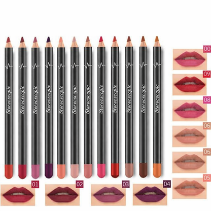 2Pcs Waterproof Matte Lip Liner Pencil Set | Long-Lasting Lipstick Lip Pen for Women