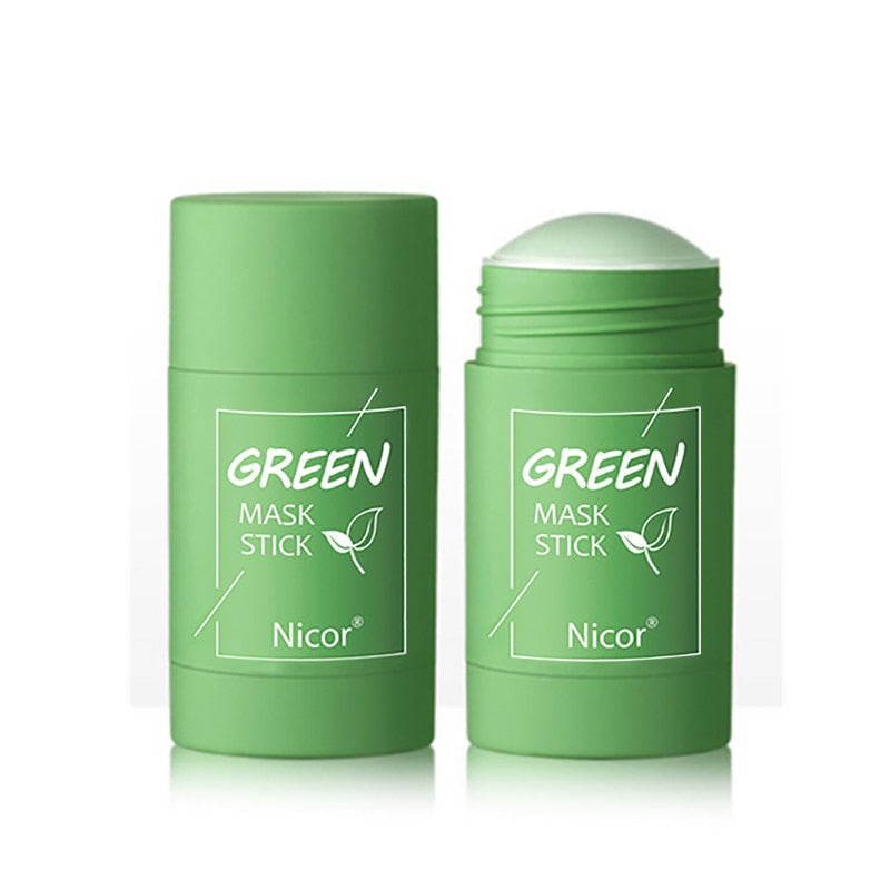 Green Tea Purifying Stick Mask Oil Control Anti-Acne Eggplant Solid Fine
